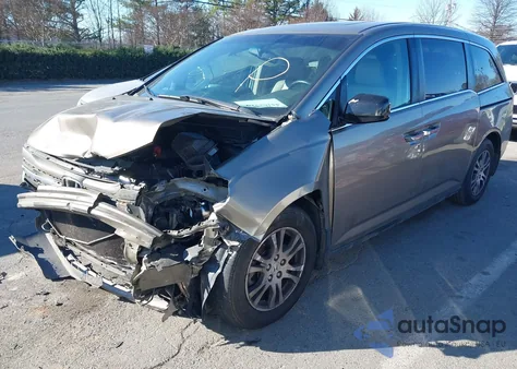 2012 Honda Odyssey Ex-L z USA, uszkodzony, nr VIN 5FNRL5H62CB071890